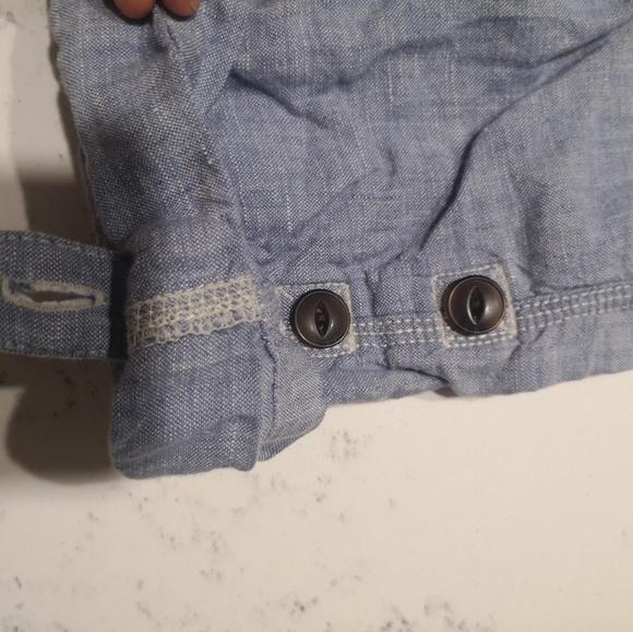 Gap Toddler 100% linen chambray roll up pant - Picture 6 of 6